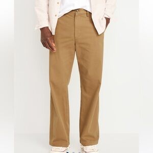 Old Navy Baggy Built-In Flex Rotation Chinos Size 32x32 Color Doe A Deer BNWT